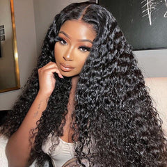 VIPbeauty 13x6 Lace Front Wigs Human Hair Curly Wigs Transparent Lace Frontal Wigs for Women Pre Plucked