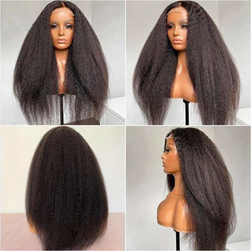 Kinky Straight Hair Bundles 100 Human Hair Bundles Yaki Natural Hair Extensions