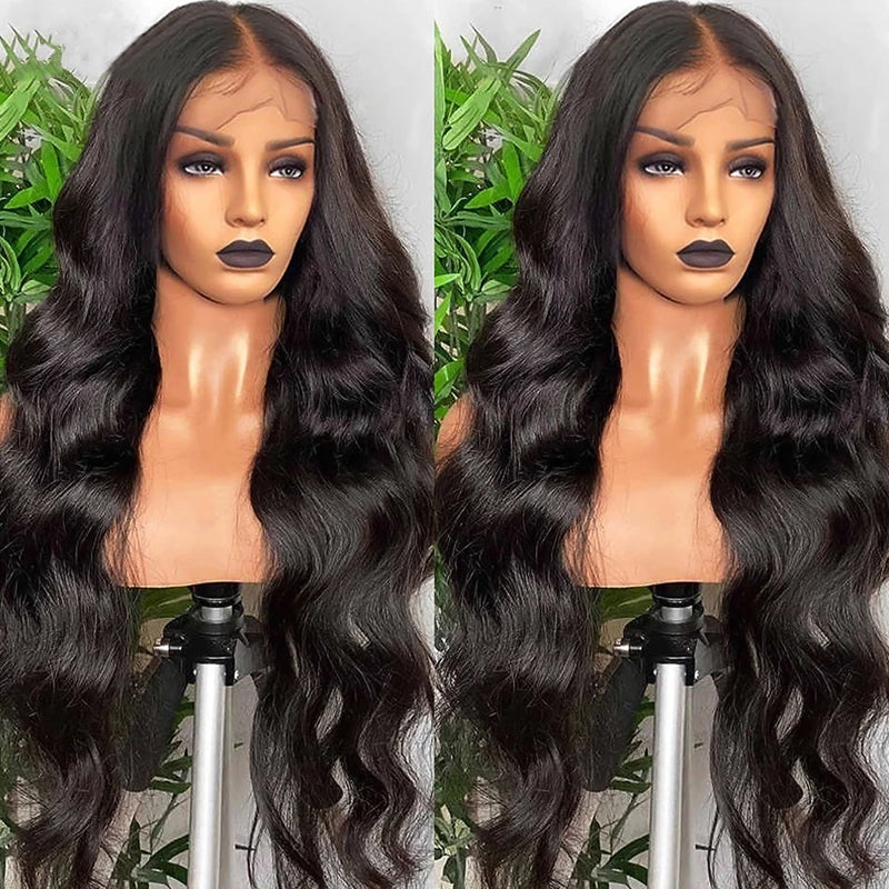 human hair body wave wig