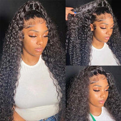 VIPbeauty 13x6 Lace Front Wigs Human Hair Curly Wigs Transparent Lace Frontal Wigs for Women Pre Plucked