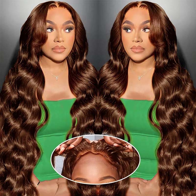 Chocolate Brown Glueless Wig